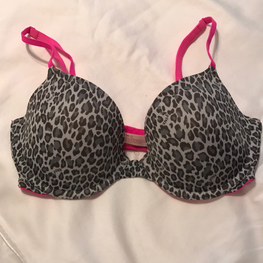 Like New Victoria's Secret PINK Leopard Bra 32D